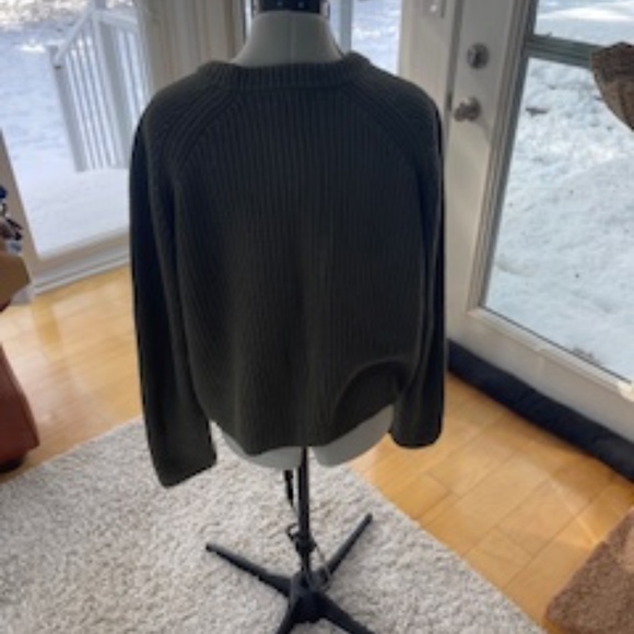 Quince - Green Organic Cotton Crew Neck - L - Picture 4 of 6